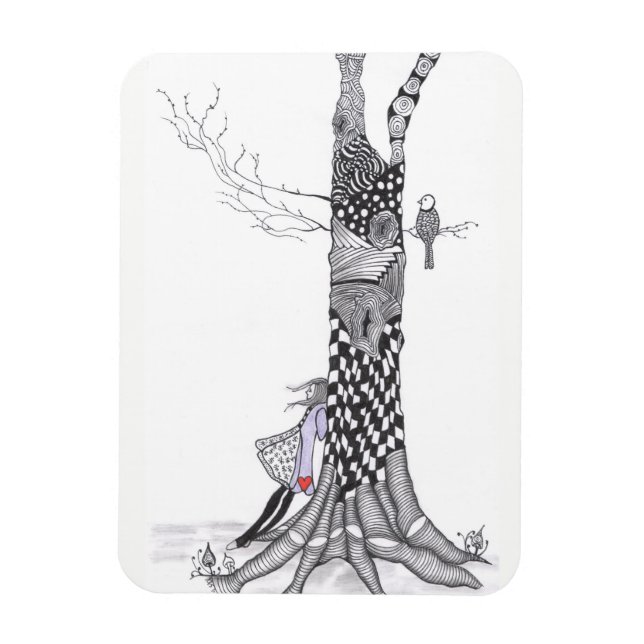 Cute Little Girl Magnet 3" x 4" (Vertical)