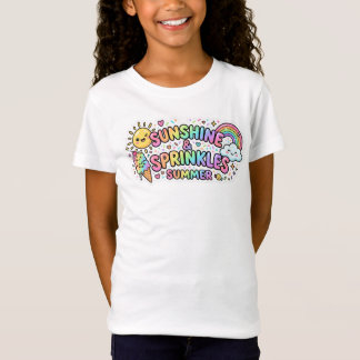 Cute Little Girl Summer Design T shirt