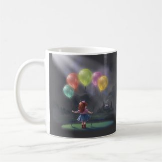 Cute Little Girl with Balloons