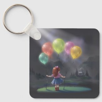 Cute Little Girl with Balloons