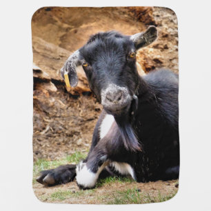 CUTE LITTLE GOAT BABY BLANKET