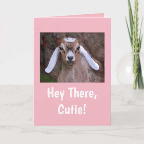 Cute Little Goat Birthday Card