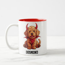 Cute Little Goldendoodle Devil