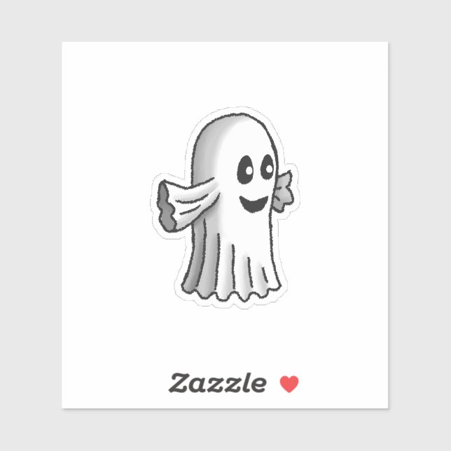 Cute little Halloween Ghost Sticker (Sheet)