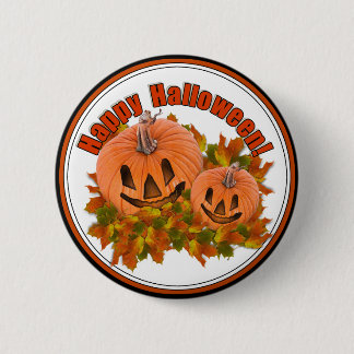 Cute Little Halloween Jack-o-Lanterns Button