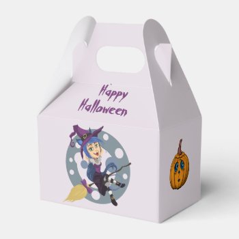 Cute Little Halloween Witch Favor Boxes by Xuxario at Zazzle