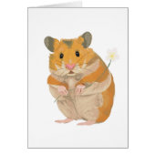 Cute little Hamster holding a flower (Front)