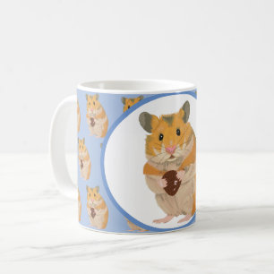 Cute little Hamster holding an Easter Egg Coffee Mug