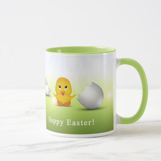 Cute Little Happy Easter Baby Chick Mug (Right)