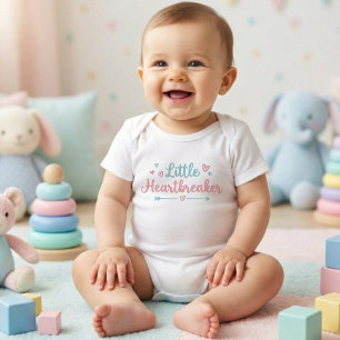 Cute Little Heartbreaker: Adorable Valentine's Day Baby Bodysuit