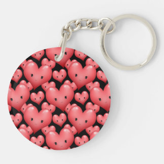 Cute Little Hearts Keychain