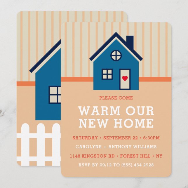 Cute Little Home | Housewarming Party Invitation (Front/Back)
