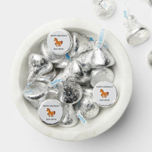 Cute little horse custom name birthday hershey®'s kisses®