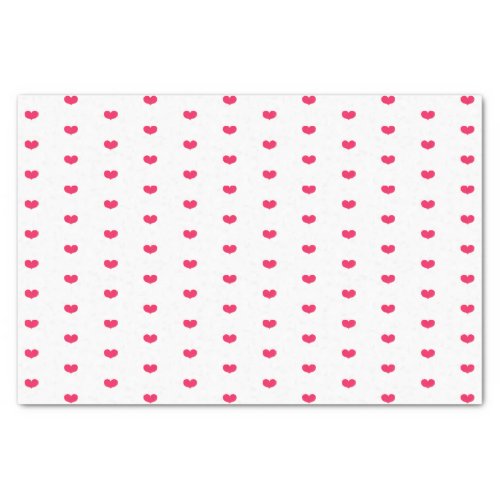 Cute Little Hot Pink Hearts _ Valentines Day Tissue Paper
