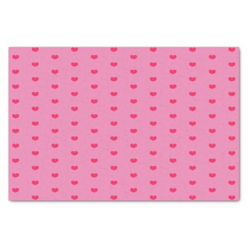 Cute Little Hot Pink Hearts _ Valentines Day Tissue Paper