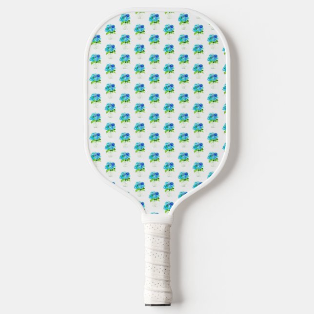 Cute Little Hydrangea Flowers Texas Woman's Pickleball Paddle (Front)