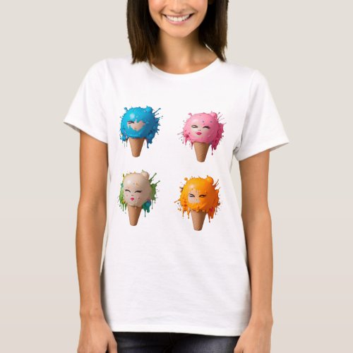 Cute little icecreams T_Shirt