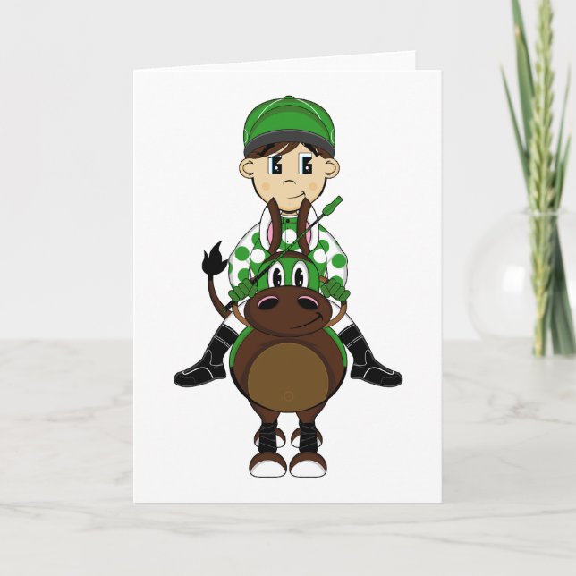 Cute Little Jockey Card (Front)