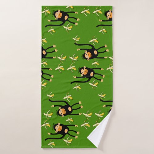 Cute Little Kid Monkey Bath Towel