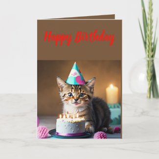 Cute Little Kitten Birthday