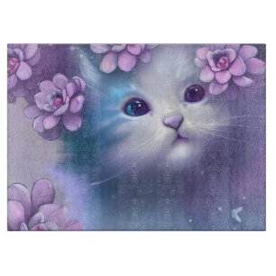 Cute little kitten cutting board