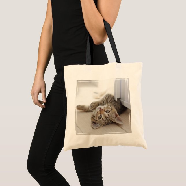 Cute Little Kitten Tote Bag (Front (Product))