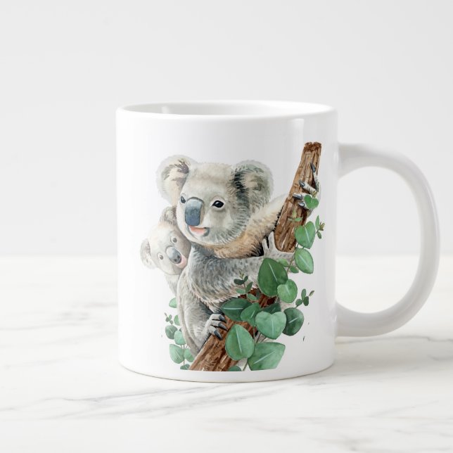 Cute Little Koala Bear Australian Animal Art   Giant Coffee Mug (Right)