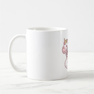 Cute Little Koala Bear Hugging Unicorn Pool Float Coffee Mug