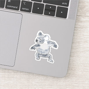 Cute Little Koala Bear Illustration Sticker