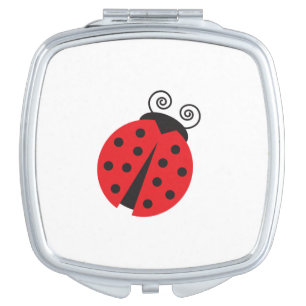 Cute Little Ladybug Makeup Mirror