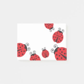 Cute Little Ladybugs Post-it Notes by DoodleDeDoo at Zazzle