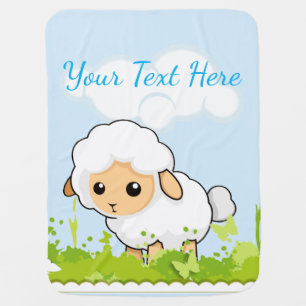 Cute Little Lamb Baby Blanket