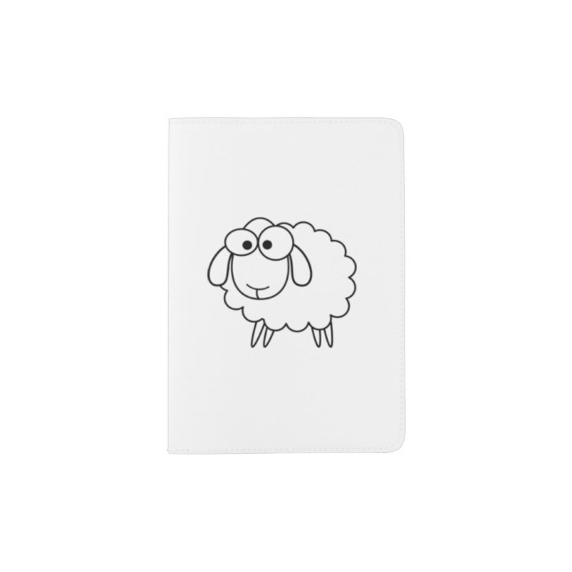 Cute Little Lamb Passport Holder (Front)
