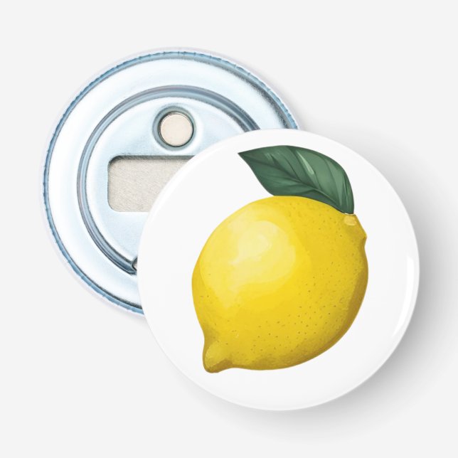 Cute Little Lemon Bottle Opener (Front)