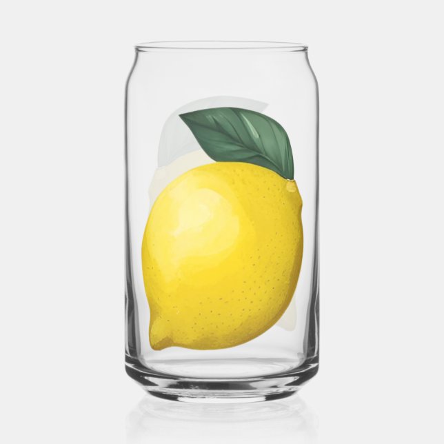 Cute Little Lemon Can Glass (Front)