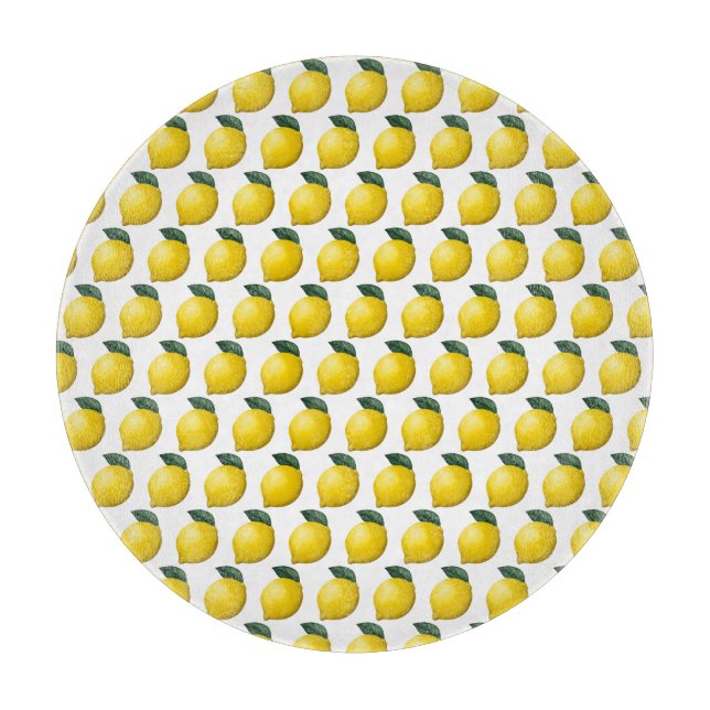 Cute Little Lemon Cutting Board (Front)