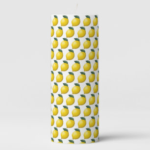 Cute Little Lemon Pillar Candle