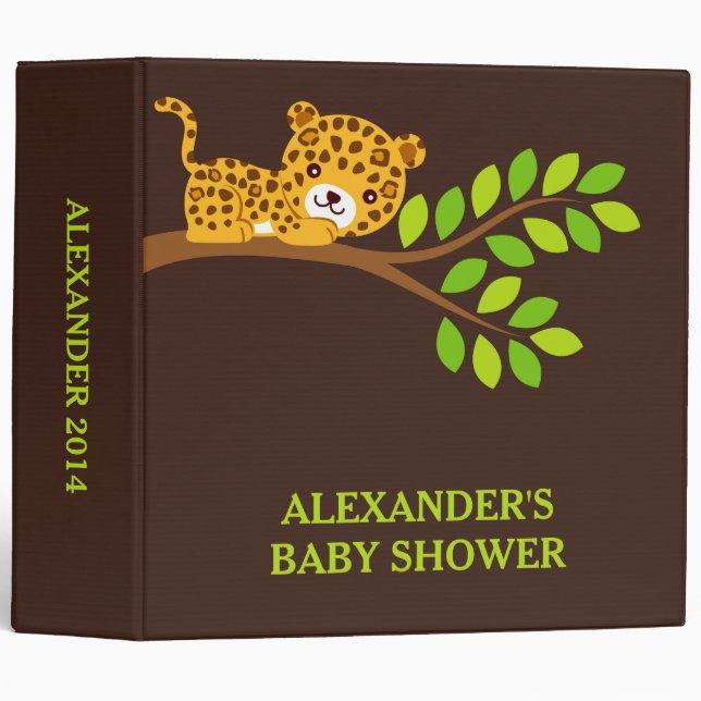 Cute Little Leopard Photo Album Binder (Front/Spine)