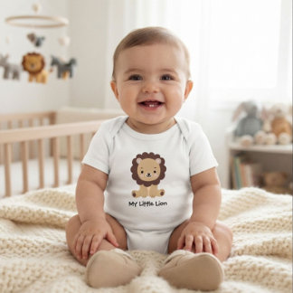Cute Little Lion Baby Bodysuit | Baby Boy