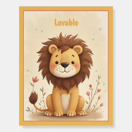 Cute Little Lion Foam Board