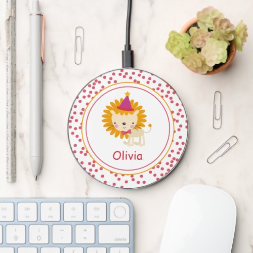 Cute Little Lion _ Kids Wireless Charger