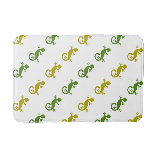 Cute little lizards bath mat (Front)