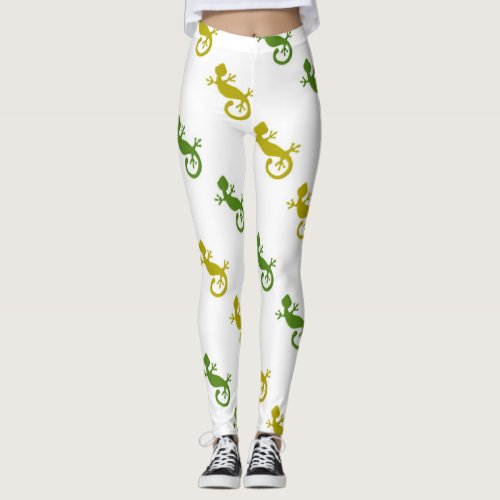 Cute little lizards leggings