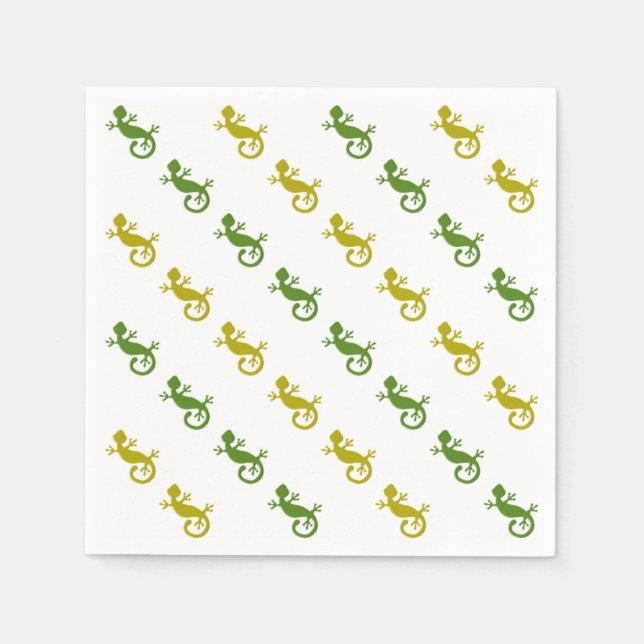 Cute little lizards napkins (Front)