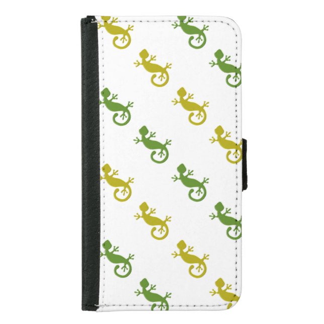 Cute little lizards samsung galaxy wallet case (Front)