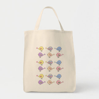 Cute little Love Birds Grocery Tote Bag