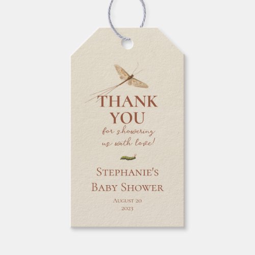 Cute Little Love Bug Baby Shower Thank you Gift Tags