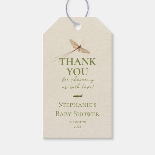 Cute Little Love Bug Baby Shower Thank you Gift Tags