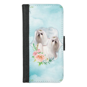 Cute little maltese iPhone 8/7 wallet case