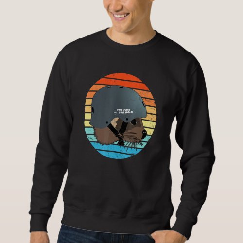 Cute Little Marten Vintage Sunset Sweatshirt